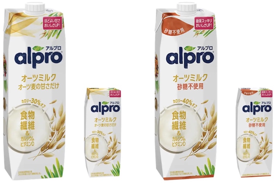 ダノンのオーツミルク「アルプロ」が発売以来最大のリニューアル！健康志向と日本人好みの味わいを追求